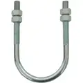 304 Stainless Steel U-Bolt with Plain Finish, For Pipe Size: 1-1/2", 1EA