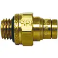 DOT Approved Male, Push-To-Connect Air Brake Fitting, Brass, 1/4"
