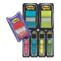 Post-It Sticky Flags, 1" x 1-1/2", 1/2" x 1-3/4", Standard Adhesion