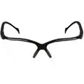 Pyramex Venture II Standard Safety Glasses, Black Frame, Clear Lens, Polycarbonate, Scratch-Resistant