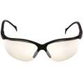Pyramex Venture II Standard Safety Glasses, Black Frame, Indoor/Outdoor Mirror Lens, Polycarbonate, Scratch-Resistant