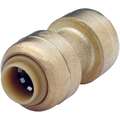 Coupling, Tube Fitting Material DZR Brass, Fitting Connection Type Push-Fit, Tube Size 3/8 in