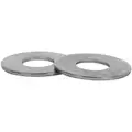 Flat Washer, 3/8" x 7/8" O.D., 18/8 Stainless Steel, 100 PK