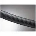 25 ft. Neoprene-Coated Polyester Fabric Industrial Ducting Hose with 3.9" Bend Radius, Black