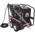 Mi-T-M Industrial Duty (3300 psi and Greater) Gas Cart Pressure Washer, Hot Water Type, 3.3 gpm, 3500 psi