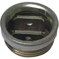 Drum Plug: NPT, Non-Locking, Steel, Zinc Plated, Poly Gasket, Steel Drums, 10