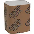 Dixie Ultra Interfold Dispenser Napkin, Plain White, 5" x 6-1/2" Folded Size, 6000 PK