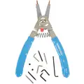 Channellock Convertible Retaining Ring Pliers, For Bore Dia.: 3/8" to 2", Tip Angle: 0, 90