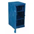 Eagle Corrosives Safety Cabinet: Standard, 12 gal, 18" x 22" x 36", Blue, Manual Close, Polyethylene, Standard