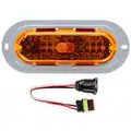 Truck-Lite 60096Y 60 Series LED, Oval Front, Park, Turn Light with Fit 'N Forget S.S. Connection