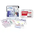 First Aid Kit, Kit, Metal Case Material, Industrial, 10 People Served Per Kit