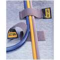 Rip-Tie Hook-and-Loop Mountable Cable Tie, Adhesive, Individual, Wrap, Tensile Strength 90 lb