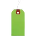 Wire Tag, Green Paper, Height: 5-1/4", Width: 2-5/8", 100 Pk