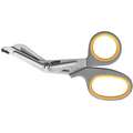 EMT Utility Scissors, Overall Length 7", Color Gray, Blade End Style Rounded