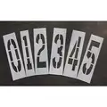 Pavement Stencil,36 In,Number