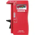 Amprobe BAT-250 Battery Tester; Compatible with 9V, AA, AAA, C, D, 1.5V