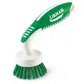 Libman Curved Kitchen Brush, 5" Handle Length, 1" Bristle Length, Green/White