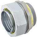 Raco Enhanced Rating Conduit Fitting, 1-1/2", Straight, Box Connection: 1-1/2" MNPT, Steel/Malleable Iron