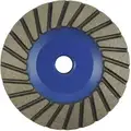 6" Turbo Segment Cup Grinding Wheel, 5/8"-11 Arbor, 10,350 Max. RPM, Segments: 36