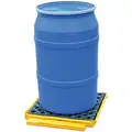 UltraTech 66 gal. Polyethylene Ultra Spill Deck for 1 Drum; Drain Included: Yes