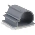 Ty-Rap Cable Clip, Side Entry, Mounting Method Adhesive Backed, Material Nylon 6/6, Color Gray, PK 25