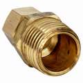 Male Connector, 5/16" Tube Size, 1/8" Pipe Size - Pipe Fitting, Metal, 1/2" Hex Size