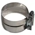Preform Muffler Clamp, 5"D, Stainless Steel