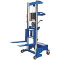 Manual Lift, Manual Push Stacker, 350 lb. Load Capacity, Lifting Height Max. 140"