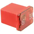 Low Profile JCASE Fuse, 50 A with 58 VDC Voltage Rating, Red