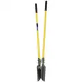 Ability One Manual Post Hole Digger; 48" Straight Fiberglass Handle, 6-1/4" Distance between Blade Tips