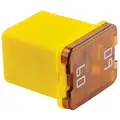Low Profile JCASE Fuse, 60 A with 58 VDC Voltage Rating, Yellow