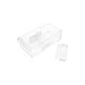 Westward Divider: 2 1/2" Overall W, 1/4" Overall Dp, 1 1/4" Overall H, Polystyrene, Clear