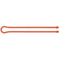 Nite Ize Gear Tie, Color Orange, Nominal Length 24", Material Rubber, Steel, PK 2
