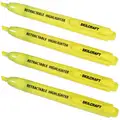 Ability One Original Highlighter with Chisel Tip, Yellow, 4 PK