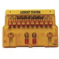 Master Lock Lockout Station, Filled, General Lockout/Tagout, 15-1/2" x 22"