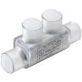 Burndy 4.01"L 2-Port Insulated Multitap Connector, Double-Sided Entry, T, 250 kcmil Max. Conductor Size