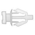 Double Head Weatherstrip Retainer for Honda, Toyota; 8.5 mm Stem Length, White