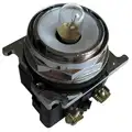 Eaton Pilot Light Without Lens, 30 mm, 120 VAC Voltage, Lamp Type: Incandescent