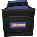 Black/Blue Poly Tool Pouch, Polyester, Number of Pockets: 1