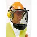MSA Chin Protector: Chin Protector Headgear, Black, Polycarbonate