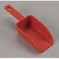 Remco Mini Hand Scoop: Red, 16 oz. Capacity, 10 2/5 in Overall L, 3 1/5 in Overall Wd
