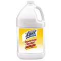 Lysol Cleaner and Disinfectant: Jug, 1 gal Container Size, Concentrated, Liquid, Quat, Lemon, 4 PK