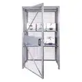 Bulk Storage Locker, Openings: 1, Shelves: 2, 48" W X 30" D X 84" H