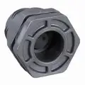 Bulkhead Tank Fitting: 6 in Pipe Size, FNPT x Socket, 8 1/16 in Required Hole Size, 8 in Lg