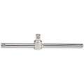 Proto Sliding T-Handle, Drive Size 1/4", Alloy Steel, Chrome, Overall Length 4-1/2", Standard