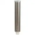 San Jamar Cup Dispenser: Wall, Dispenser Holds 3 to 5 oz Cups, 2 7/8 in Max. Rim Dia