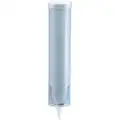San Jamar Cup Dispenser: Wall, Dispenser Holds 3 to 5 oz Cups, 2 7/8 in Max. Rim Dia