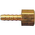 Brass Hose Barb with Straight Fitting Style, 3/8" Thread Size