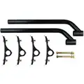 Fender Mounting Kit: Carbon Steel, Powder Coated, Brackets and Bolts Mounting, 19A769/19A770