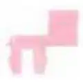 Door Rod End Clip Right Hand Pink Rod 3.9 MM Hole 7Mm